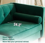 Dreamsir 78'' W Velvet Sofa, Mid-Century Love Seats Sofa Furniture - Image 8
