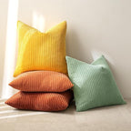 MIULEE Fall Decorative Throw Pillow Covers Yellow Rust Green 18x18 | Set of 4 - Image 5