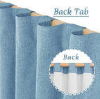 72 Inch 100% Blackout Linen Curtains - Image 6