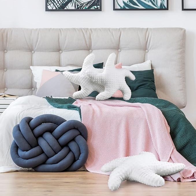 Fumete Starfish Pillow Beach Starfish Shaped Throw Pillows 20'' Stuffed Animal - Image 6