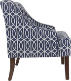 Homepop Home Decor Upholstered Classic Swoop Arm Accent Chair Accent Chairs - Image 6