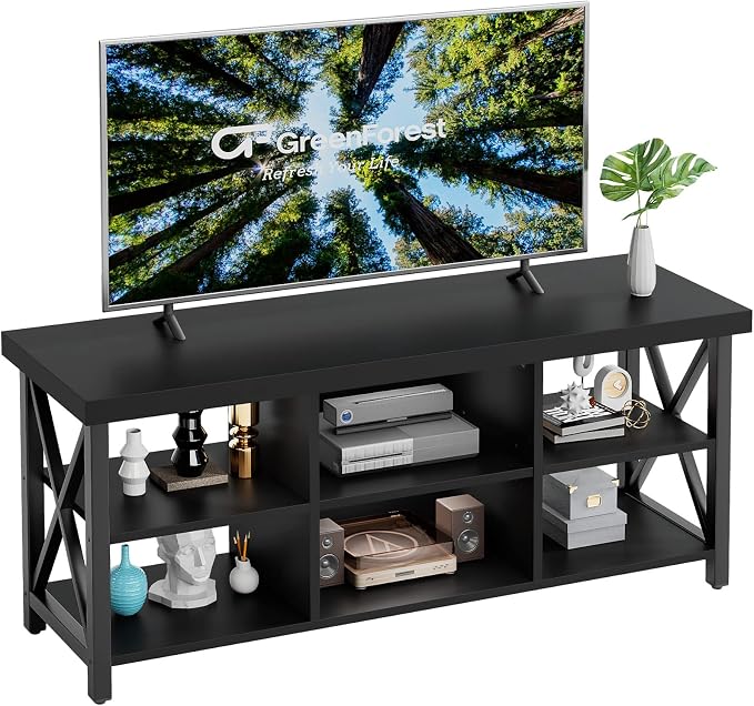 GreenForest TV Stand for TV up to 65 inches, Entertainment Center by GreenForest