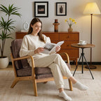 Karl home Mid Century Modern Accent Chair - Image 3