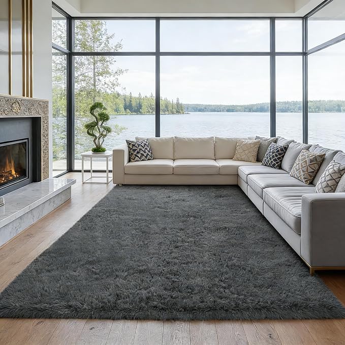 10x14 Area Rug Fluffy Shaggy by Unknown