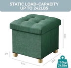 BRIAN & DANY Ottoman with Storage, Small Storage Ottoman - Image 2