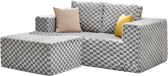 Hobestluk Modular Sectional Sofa Memory Foam Couch L Shape Sofa - Image 9