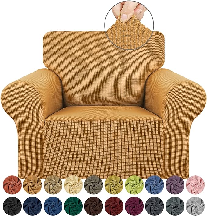 Stretch Chair Sofa Slipcover, Single Couch Cover, Pet Friendly Furniture by KEKUOU