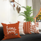 YCOLL Fall Pillow Covers 18x18 Set of 4, Modern Sofa Throw Pillow Cover - Image 3
