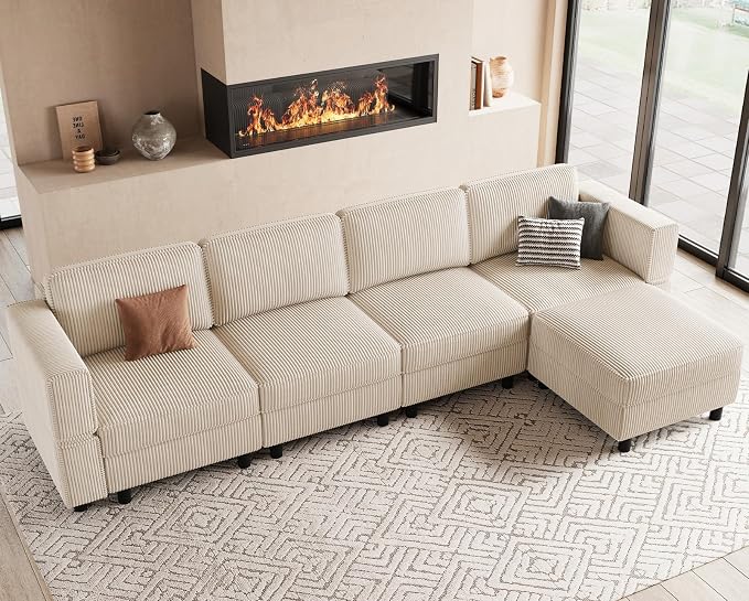 Belffin 5 Seats L Shaped Sectional Couch by Belffin