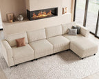 Belffin 5 Seats L Shaped Sectional Couch by Belffin