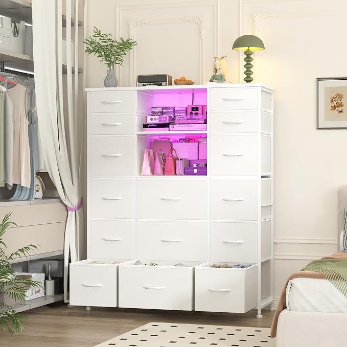 EnHomee 51" H White Dresser - Image 9