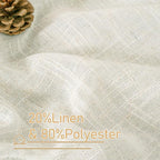 Semi Sheer Linen Curtains 90 Inch - Image 2