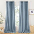 RYB HOME Sheer Curtains 108 inches, Extra Long Floor to Ceiling Curtains | by RYBHOME