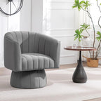 Swivel Accent Barrel Chair Set of 2, Cute Comfy Small Round 360° Arm Chair - Image 9