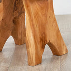 Greenage Cedar Roots Wooden Stool Naturally Shape 10" x 13.5" x 12.2" H Wood - Image 5