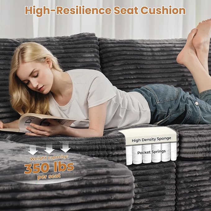 ovios 32.7 inches Ottoman Seat Module - Image 5