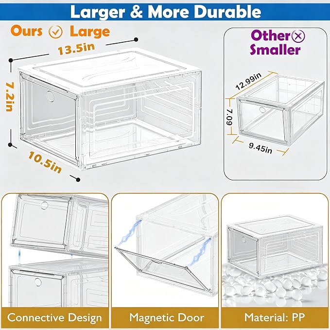 7 code Shoe Organizer, Collapsible Closet Storage Rack - Image 3