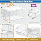7 code Shoe Organizer, Collapsible Closet Storage Rack - Image 3