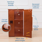 ECR4Kids Wooden Pretend Play Kitchen Refrigerator - Image 4