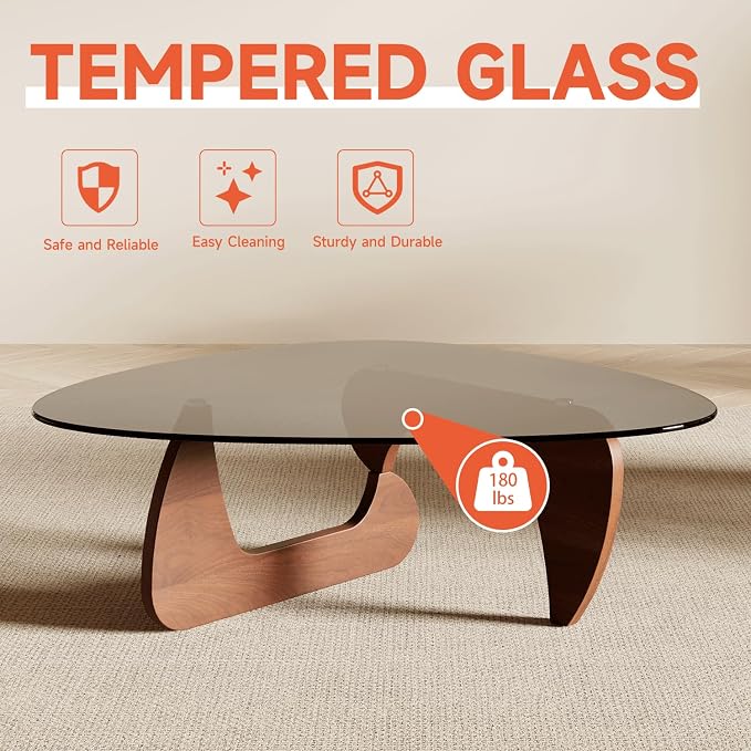 Modern Coffee Table for Living Room and Small Spaces, 35.6" x 25.4" x 15.8" - Image 7