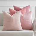 MIULEE Aesthetic Pink Spring Decorative Pillow Covers 20x20 Inch Set of 4 by MIULEE