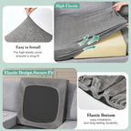 4Pcs Patio Cushion Covers Stretch Outdoor Furniture Protector Slipcovers | - Image 5