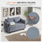 3-in-1 Convertible Sleeper Sofa Couch - Image 6