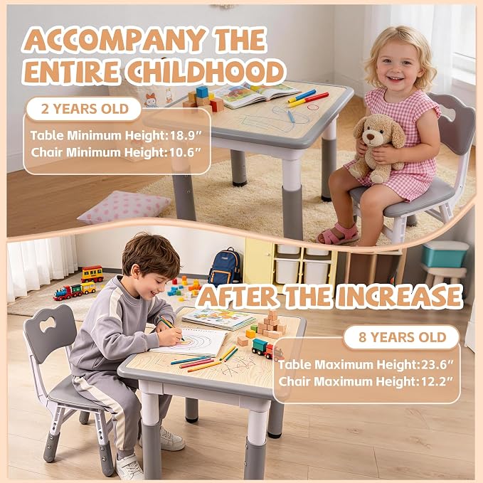 Pterying Kids Table and Chairs Set - Image 6