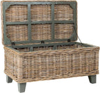 East at Main Woven Rattan Storage Coffee Table - Image 4