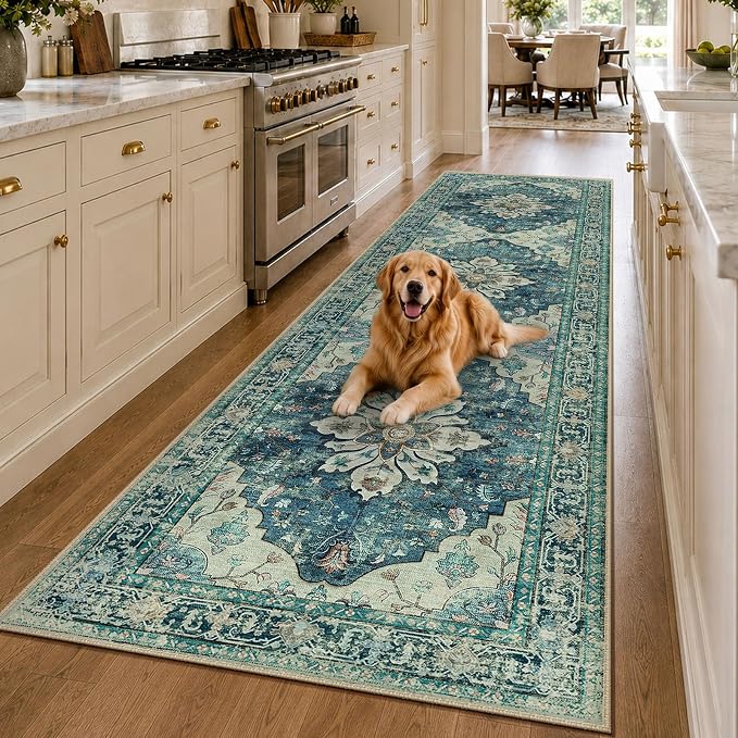 RELEANY Washable Area Rug, Runner 3'x10', Water Repellent, Pet Friendly - Image 2