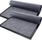 OLANLY 2-Pack Front Door Mats 29.5x17, Waterproof Heavy-Duty Doormats | Light by OLANLY