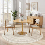 cotiled 5x5 Round Rug 5ft Circle Living Room Boho Area Rugs | Solve Modern - Image 4