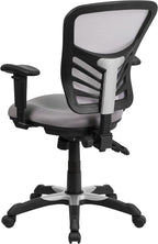 Flash Furniture Nicholas Mid-Back Swivel Office and Gaming Chair, Ergonomic - Image 5
