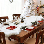 duduta White Faux Sheepskin Runner Rugs 2x6 ft, Fluffy Fur Couch Covers | Shag - Image 8