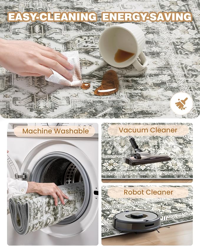 Kitchen Runner Rug Non Slip Washable Rugs 2.5x10, Carpet Runner - Image 8