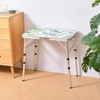 Folding Camping Table 2ft Portable Picnic Table Adjustable Height Small Card - Image 2