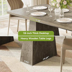 LITTLE TREE Dining Table for 6 People, Wooden Table, Rectangle Furniture - Image 6