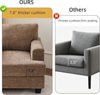 Oversized Living Room Chairs Set of 2, Comfy Accent Chair - Image 6