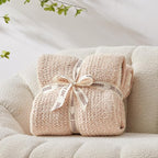 Snuggle Sac Twin XL Bed Blanket 66x90 inches, Super Soft Warm Beige Blankets - Image 7
