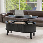 LYNCOHOME Fluted Lift Top Coffee Table by LYNCOHOME