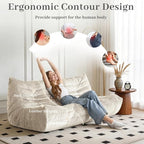 Bean Bag Chair, 3 Seater Fireside Chair, Giant Bean Bag Chairs - Image 7