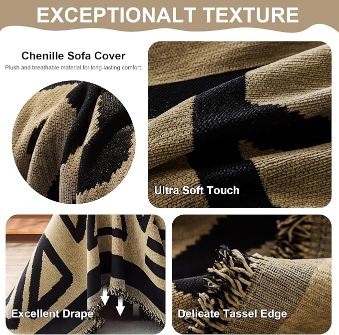 VClife Bohemian Couch Cover for Dog, Large Sofa Covers for Sectionals, Modern - Image 4