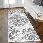 HEBE Hallway Runner Rug 2'x5', Washable Non Slip Kitchen Rug Runner | Soft Boho - Image 8