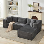 Hetoy Oversized L Shape Modular Sofa, Soft Modular Sectional Couch - Image 5