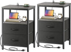Huuger Nightstands Set of 2, End Tables by Huuger