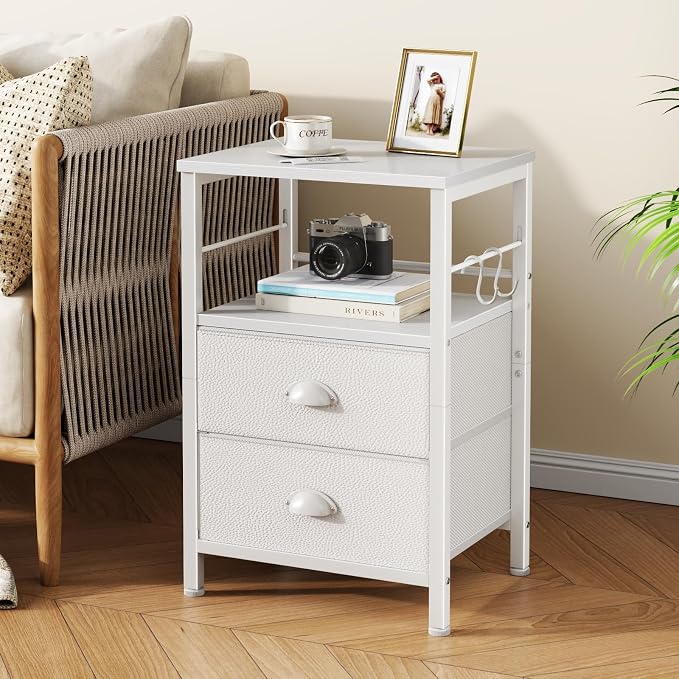Furologee Nightstand Bedside Table - Image 2