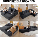108" Cloud Sectional Couch, Modern Modular Sectional Sofa - Image 6