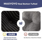 MAXYOYO 129.5" Modular Sectional Sofa Couch, U Shaped Modern Cloud Couch - Image 9