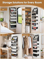 Criusia Over the Door Organizer, Heavy-Duty 6-Shelf Hanging Storage - Image 6