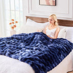 BENVWE Fluffy Faux Fur Throw Blanket - Image 7